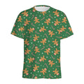 Christmas Gingerbread Pattern Print Men's Athletic T-Shirt