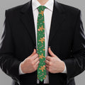 Christmas Gingerbread Pattern Print Necktie