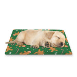 Christmas Gingerbread Pattern Print Pet Cooling Mat Cover