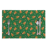 Christmas Gingerbread Pattern Print Placemat
