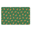 Christmas Gingerbread Pattern Print Polyester Doormat