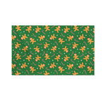 Christmas Gingerbread Pattern Print Polyester Flag