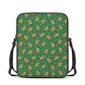 Christmas Gingerbread Pattern Print Rectangular Crossbody Bag