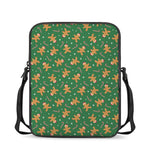 Christmas Gingerbread Pattern Print Rectangular Crossbody Bag