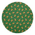 Christmas Gingerbread Pattern Print Round Blanket
