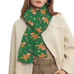 Christmas Gingerbread Pattern Print Scarf