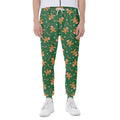 Christmas Gingerbread Pattern Print Joggers