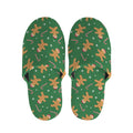 Christmas Gingerbread Pattern Print Slippers