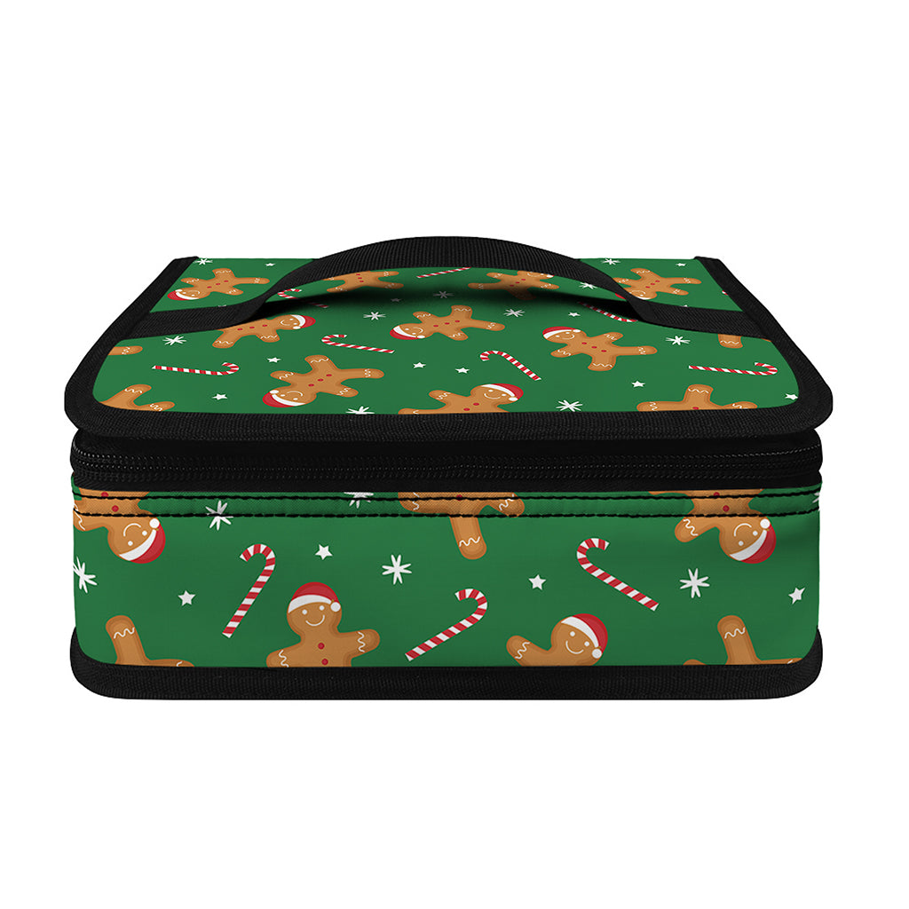 Christmas Gingerbread Pattern Print Small Lunch Bag