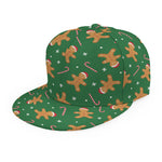 Christmas Gingerbread Pattern Print Snapback Cap