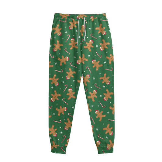 Christmas Gingerbread Pattern Print Sweatpants
