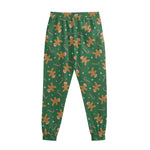 Christmas Gingerbread Pattern Print Sweatpants