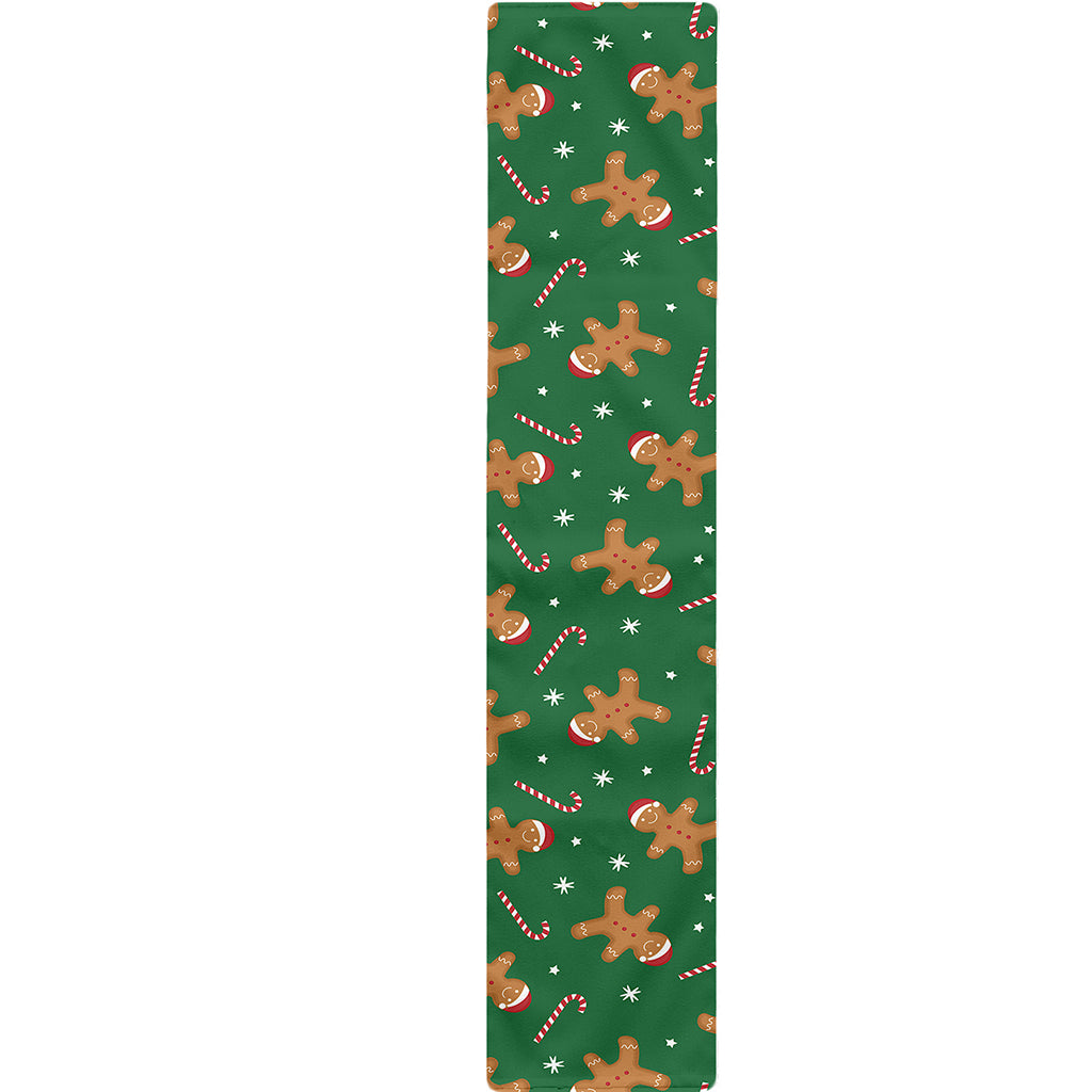 Christmas Gingerbread Pattern Print Table Runner