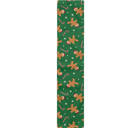 Christmas Gingerbread Pattern Print Table Runner