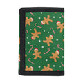 Christmas Gingerbread Pattern Print Trifold Wallet