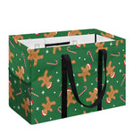 Christmas Gingerbread Pattern Print Utility Tote Bag