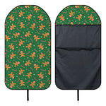 Christmas Gingerbread Pattern Print Waterproof Car Seat Cover