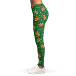 Christmas Gingerbread Pattern Print Women's Leggings