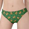 Christmas Gingerbread Pattern Print Women's Panties