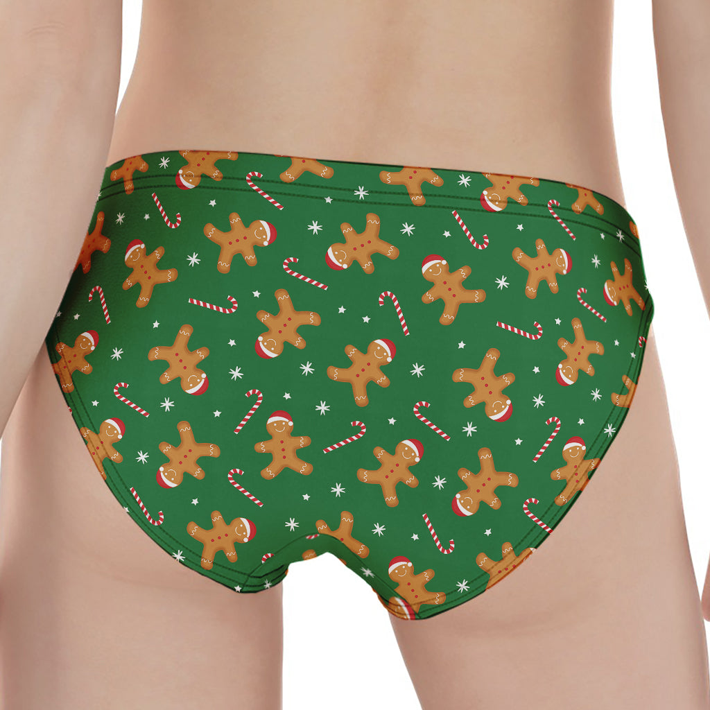 Christmas Gingerbread Pattern Print Women's Panties