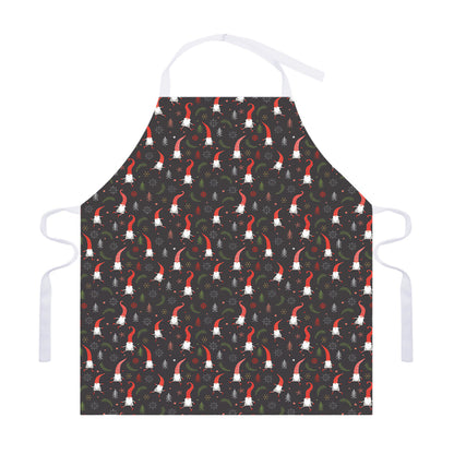 Christmas Gnomes Pattern Print Adjustable Apron