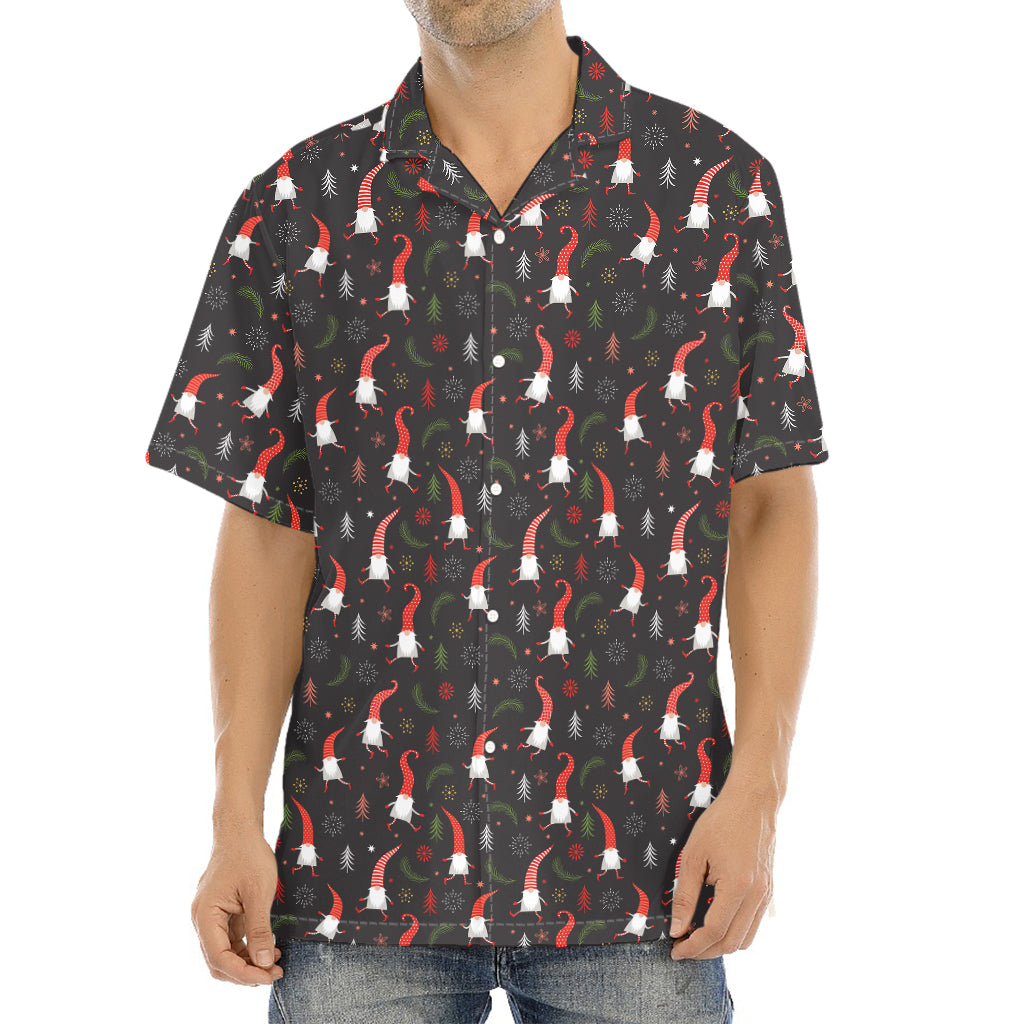 Christmas Gnomes Pattern Print Aloha Shirt