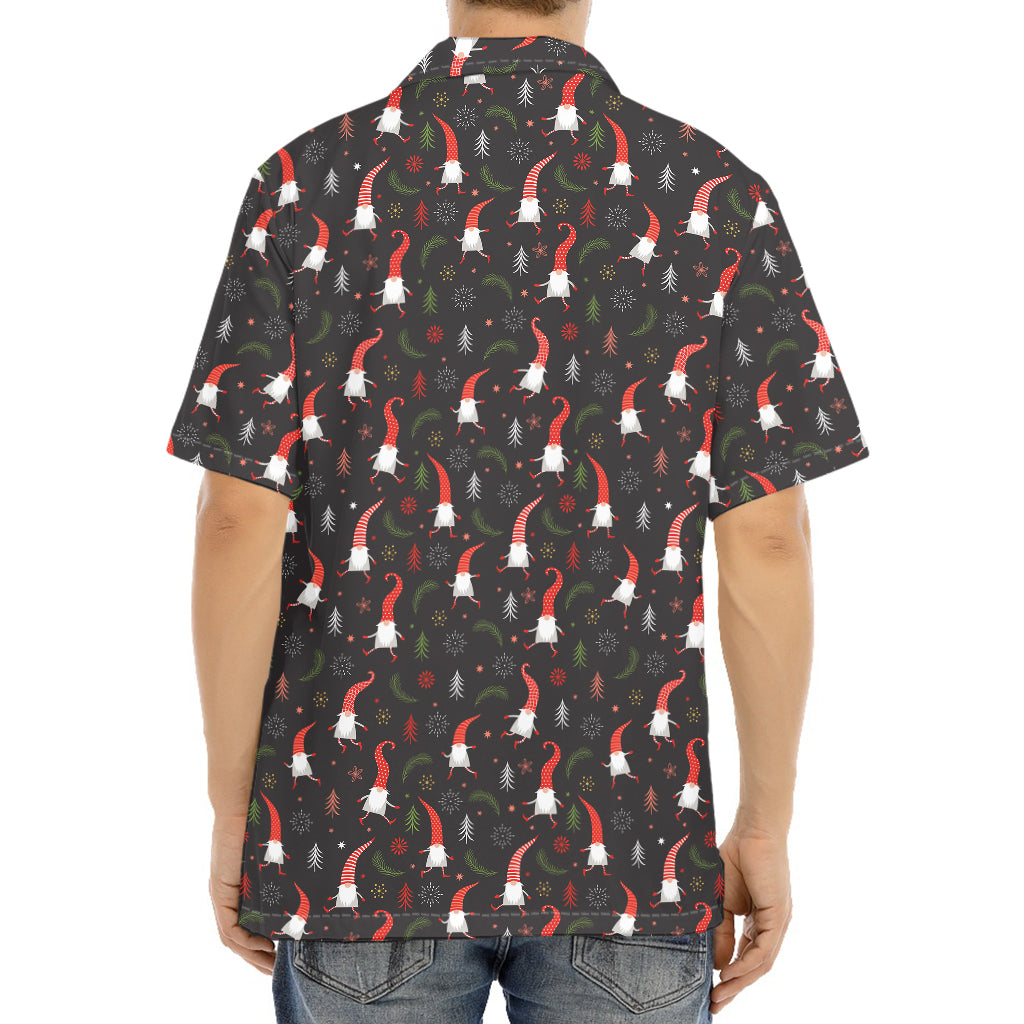 Christmas Gnomes Pattern Print Aloha Shirt