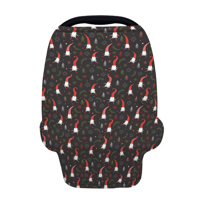 Christmas Gnomes Pattern Print Baby Seat Cover