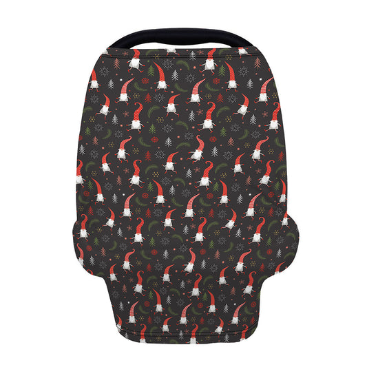 Christmas Gnomes Pattern Print Baby Seat Cover