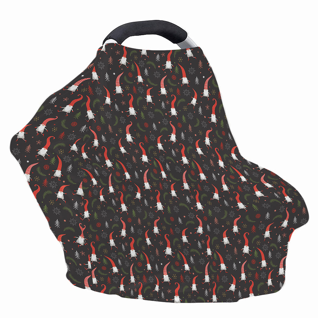 Christmas Gnomes Pattern Print Baby Seat Cover
