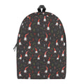 Christmas Gnomes Pattern Print School Backpack