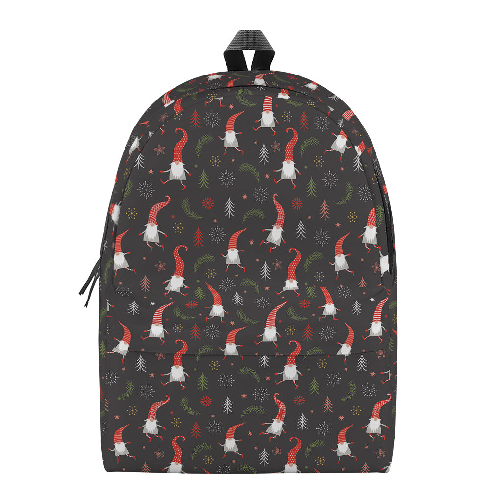 Christmas Gnomes Pattern Print Backpack