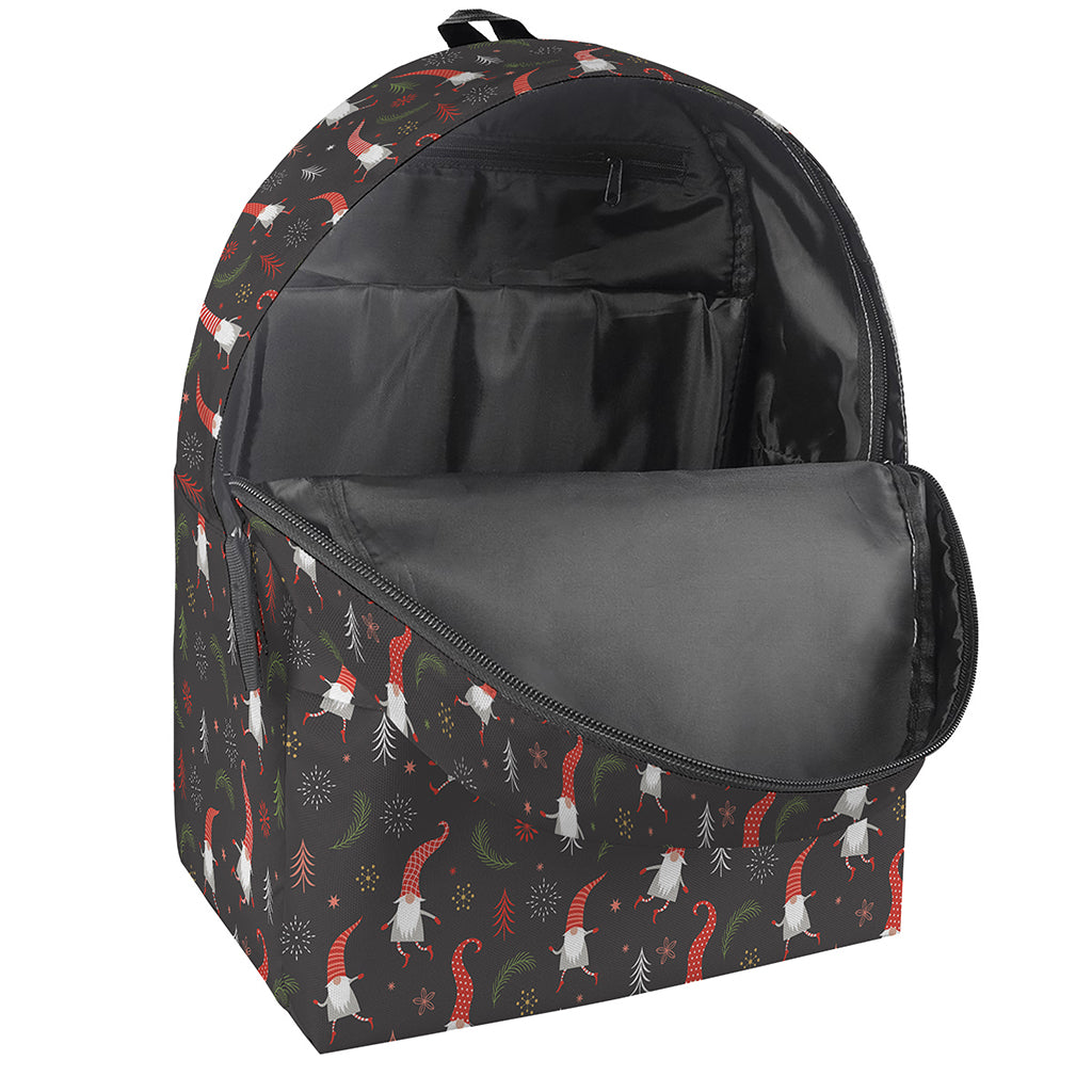 Christmas Gnomes Pattern Print Backpack