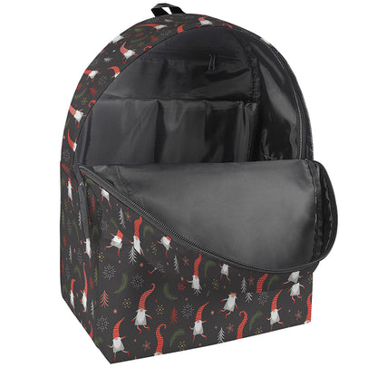 Christmas Gnomes Pattern Print Backpack