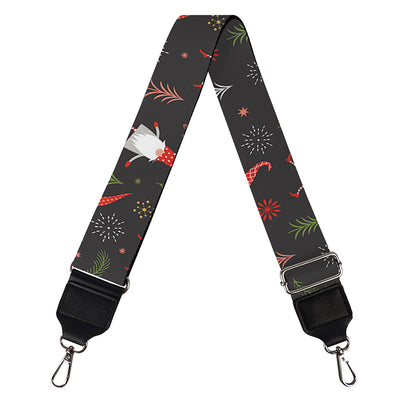 Christmas Gnomes Pattern Print Bag Strap