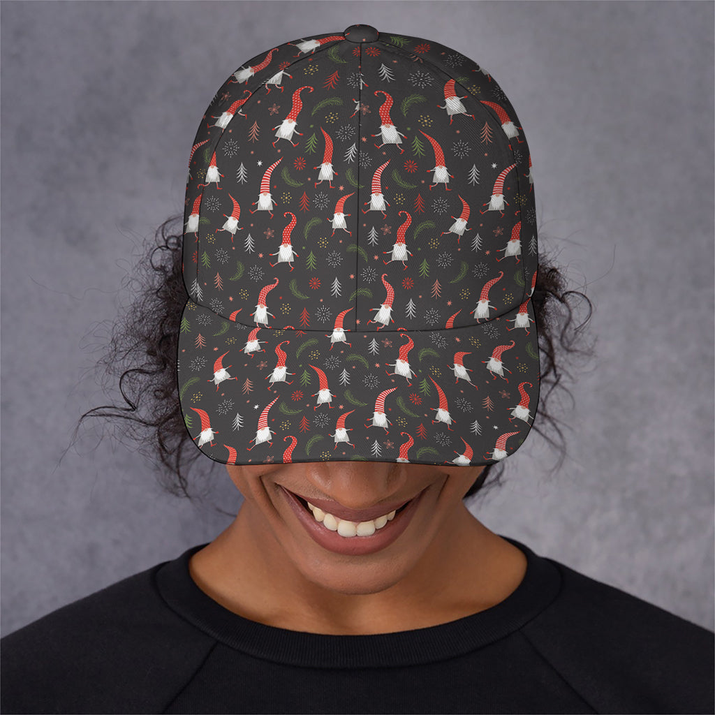 Christmas Gnomes Pattern Print Baseball Cap