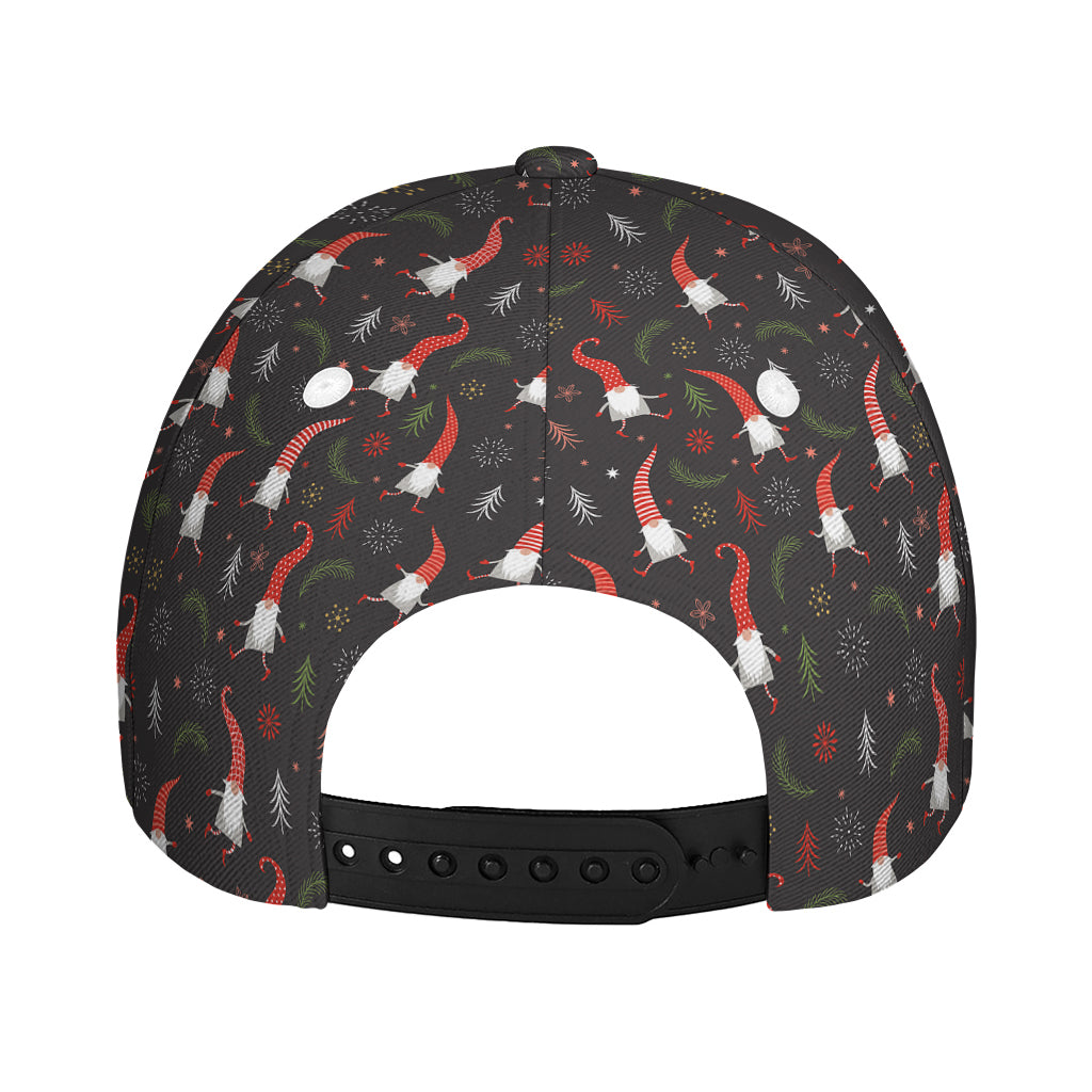 Christmas Gnomes Pattern Print Baseball Cap