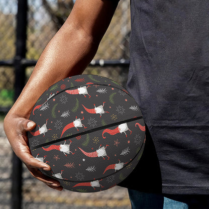Christmas Gnomes Pattern Print Basketball