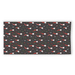 Christmas Gnomes Pattern Print Beach Towel
