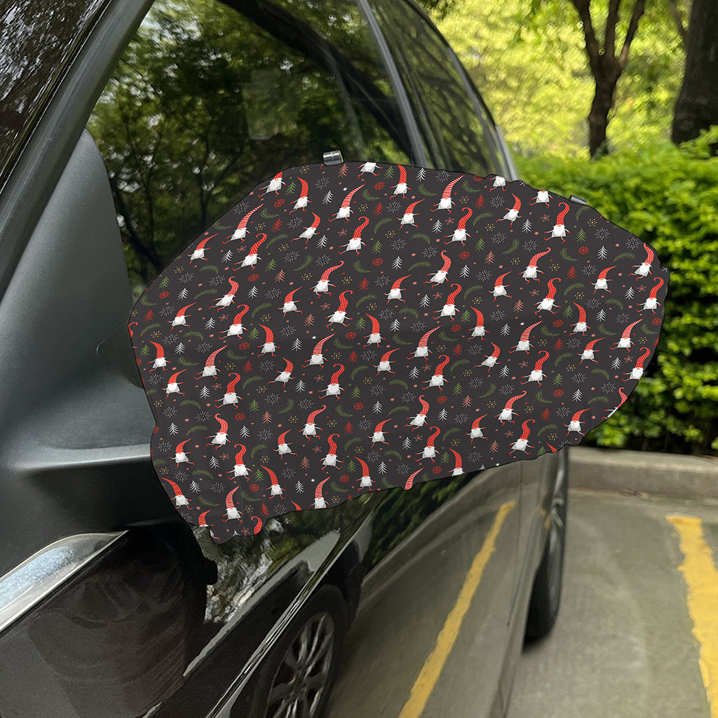 Christmas Gnomes Pattern Print Car Side Mirror Covers