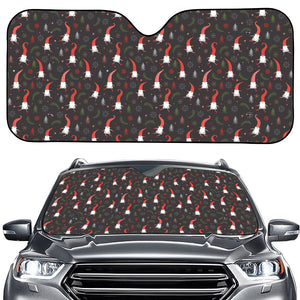 Christmas Gnomes Pattern Print Car Windshield Sun Shade