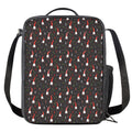 Christmas Gnomes Pattern Print Crossbody Lunch Bag
