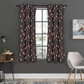 Christmas Gnomes Pattern Print Grommet Curtain Panels