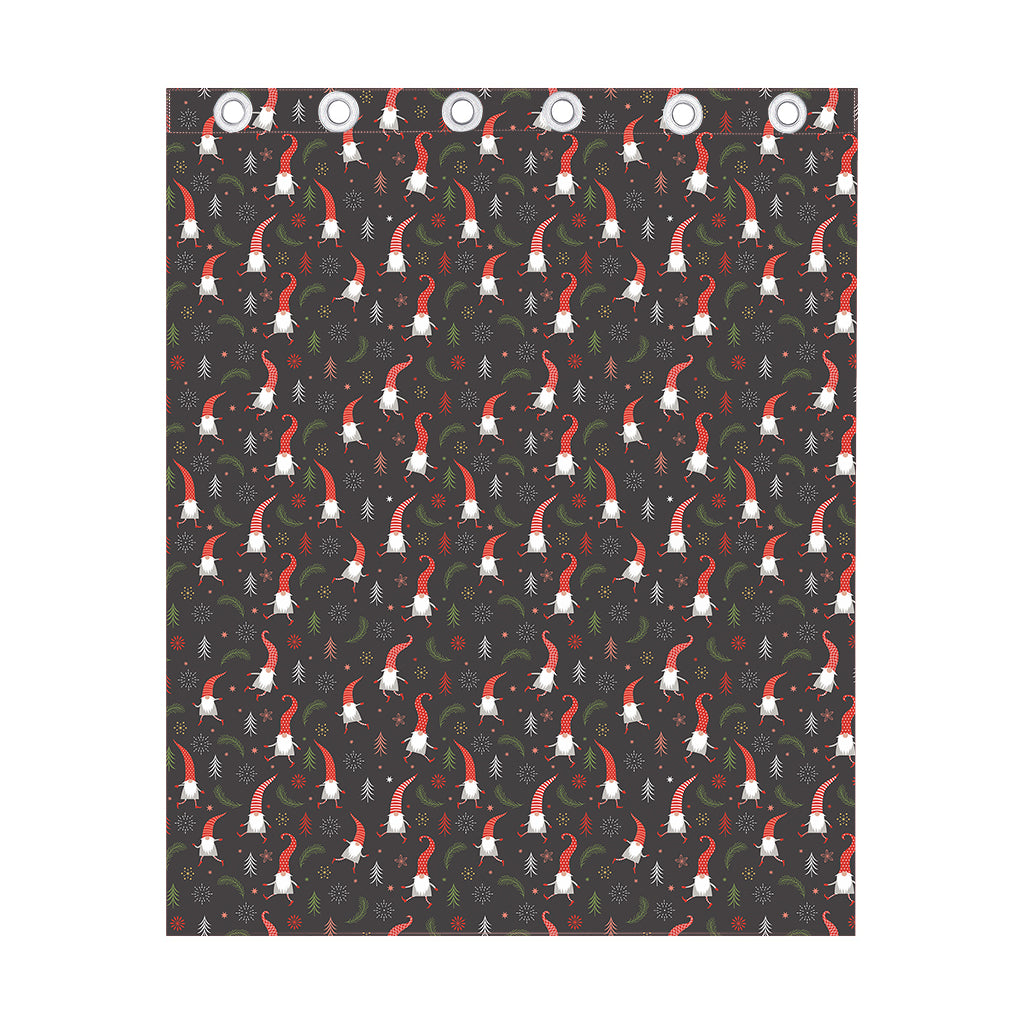 Christmas Gnomes Pattern Print Curtain