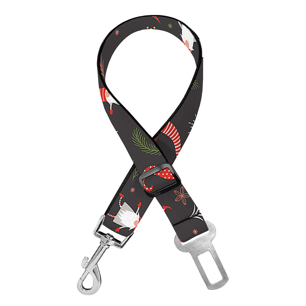 Christmas Gnomes Pattern Print Dog Seat Belt