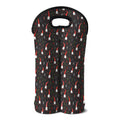 Christmas Gnomes Pattern Print Double Neoprene Wine Tote