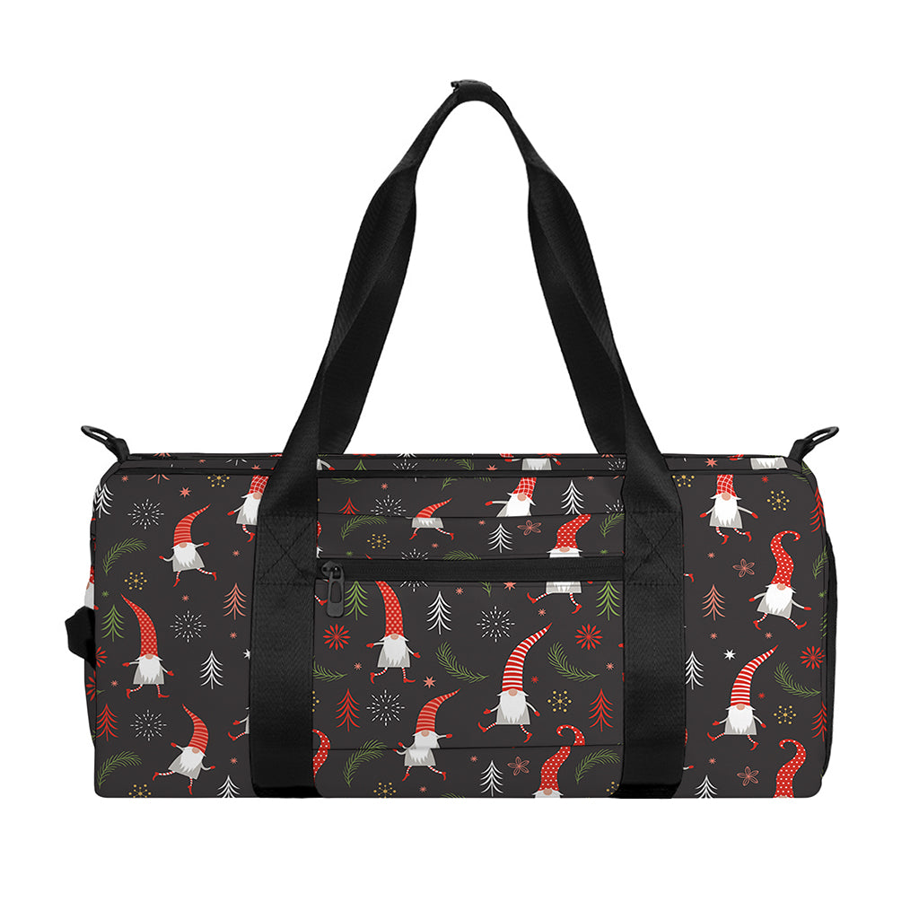 Christmas Gnomes Pattern Print Gym Bag