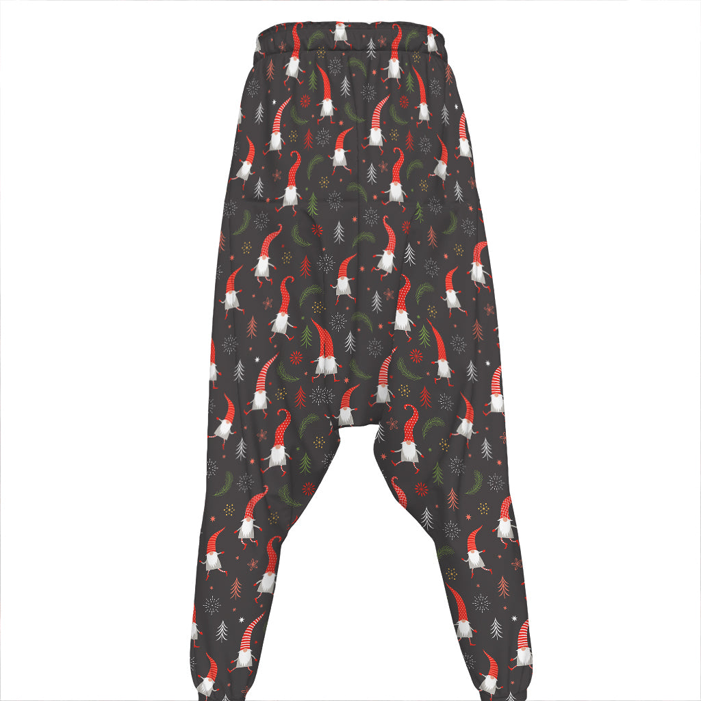 Christmas Gnomes Pattern Print Hammer Pants