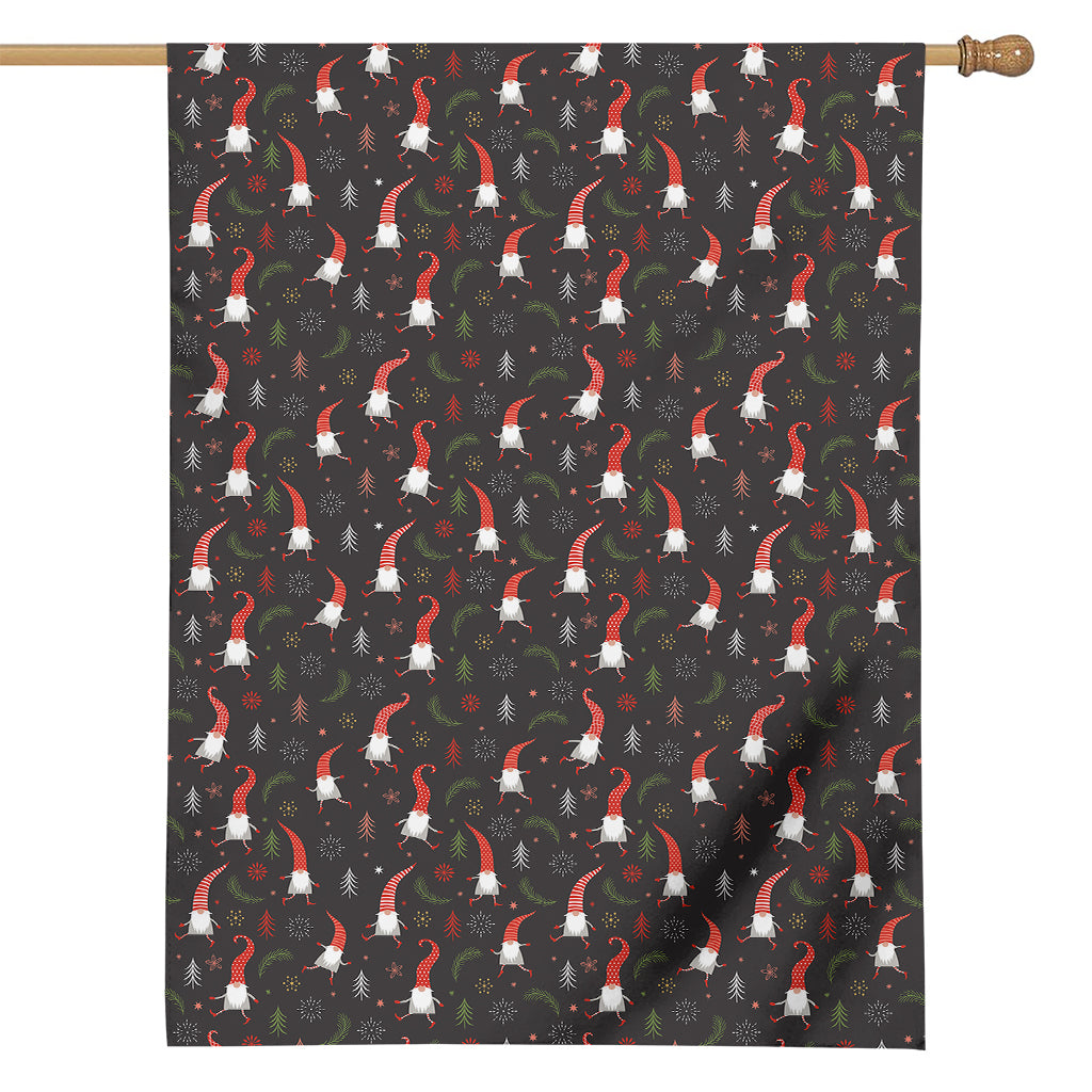 Christmas Gnomes Pattern Print House Flag