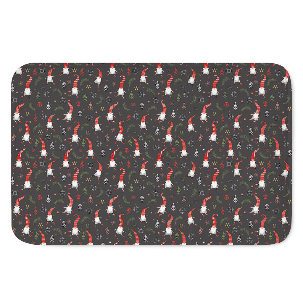 Christmas Gnomes Pattern Print Indoor Door Mat